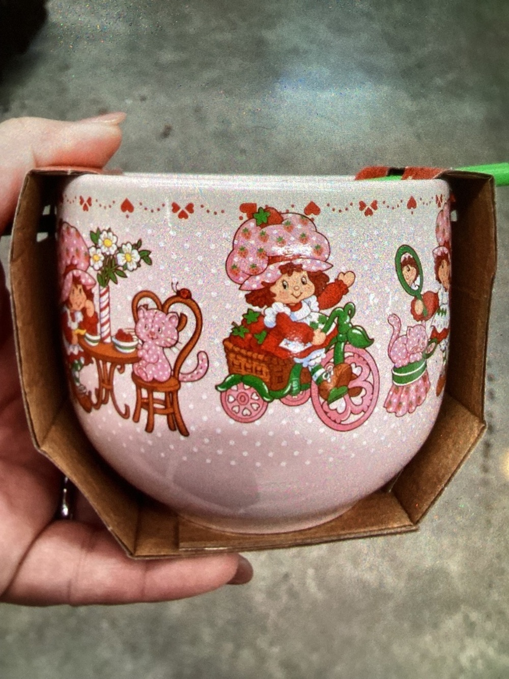 New strawberry Shortcake Noodle Bowl Set